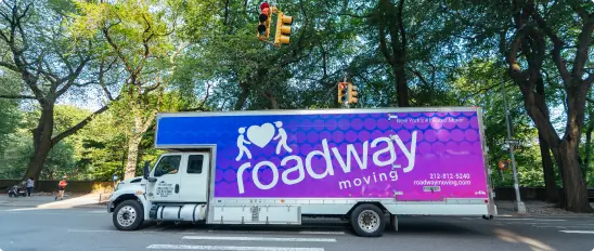 Movers NJ - Roadway Moving's truck in New Jersey