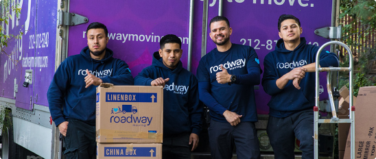 Movers NYC - Roadway Moving's truck in NYC