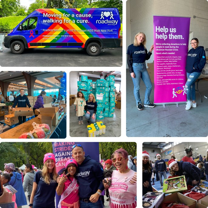 Roadway Moving Gives Back - Corporate and social responsibility